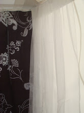 Organza/Black and White draping