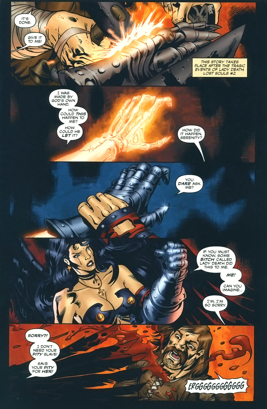 Read online Brian Pulido's Lady Death vs War Angel comic -  Issue # Full - 12