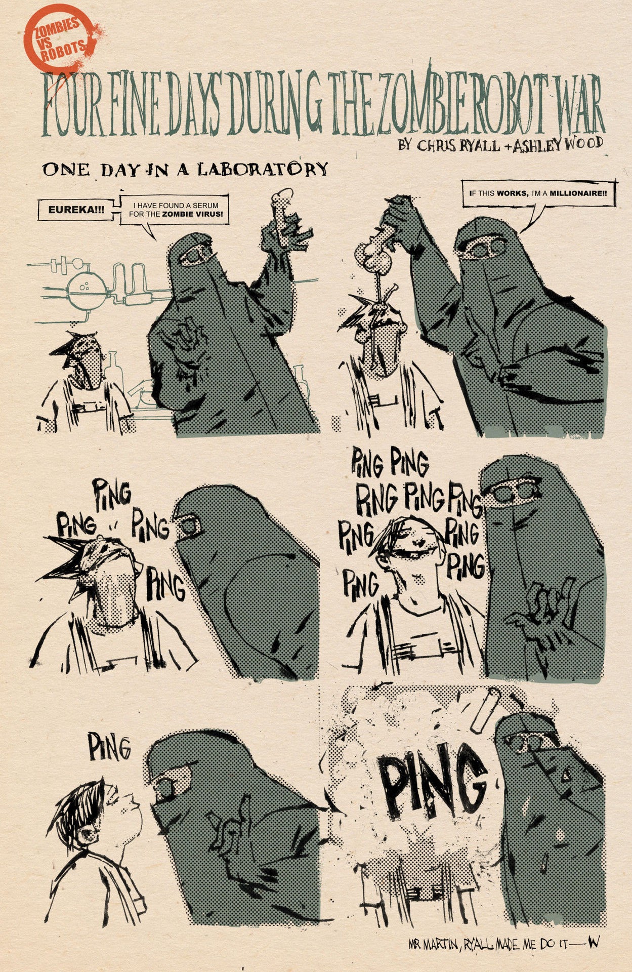 Read online ZVRC: Zombies Vs. Robots Classic comic -  Issue #2 - 54