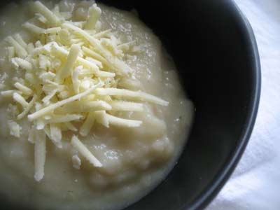 Potato Cauliflower Soup with Brown Rice
