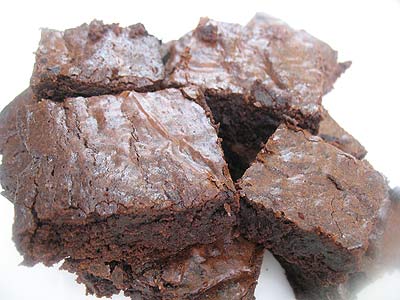 Chocolate Brownies with Fresh Ginger