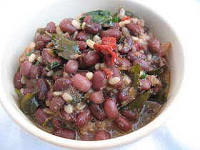 Mustard Roasted Adzuki Beans with Urad Dal