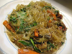 Korean Glass Noodles (Japchae)