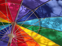 botanical shadows on umbrella