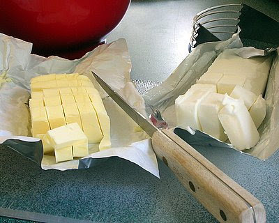 use good-quality, high-fat butter & fresh shortening
