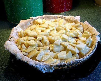 fill the bottom crust with the apples