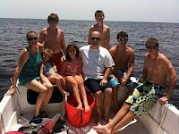 The Musselman family on an outing at Steinhatchee.