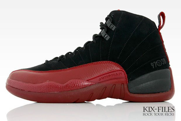retro 12 red and black