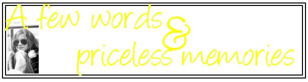 a few words and priceless memories
