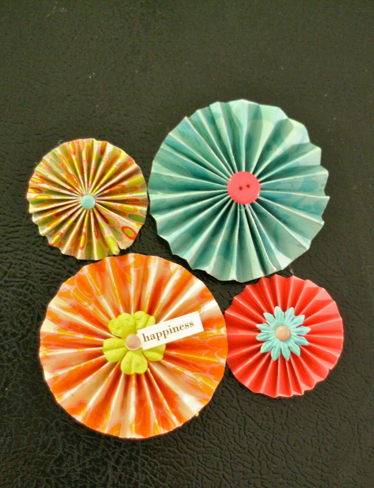 Striving to be more folded paper flowers