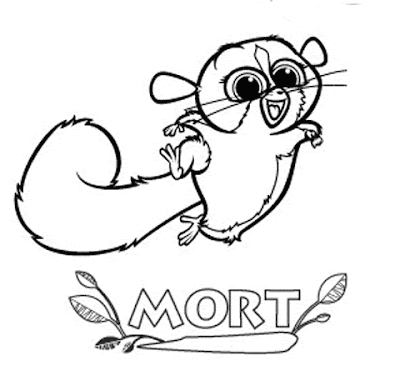 >Colorear Mort de Madagascar