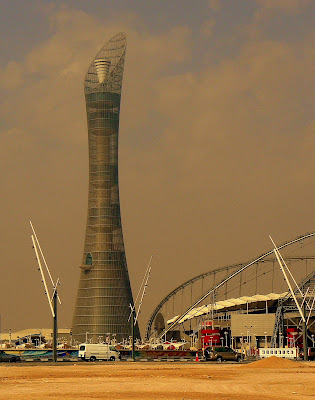 Aspire tower next to Khalifa Stadium