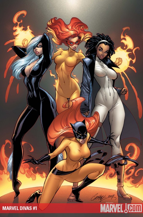 MARVEL DIVAS #1 COVER BY: J. Scott Campbell MARVEL DIVAS #1 COVER BY: J. Scott Campbell