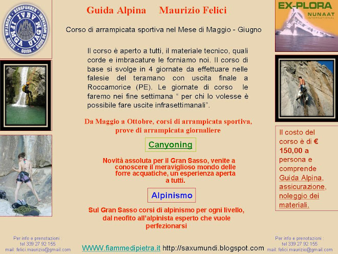 Corso di Arrampicata Sportiva e Alpinismo - Maurizio Felici Ex-Plora Nunaat International