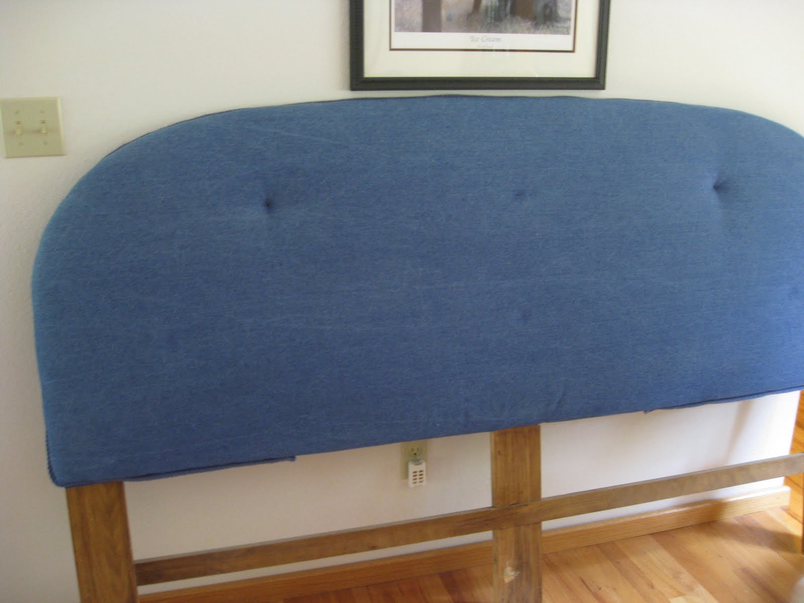 little irish headboard reupholster project