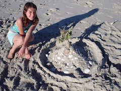 Maya's beautiful sand castle