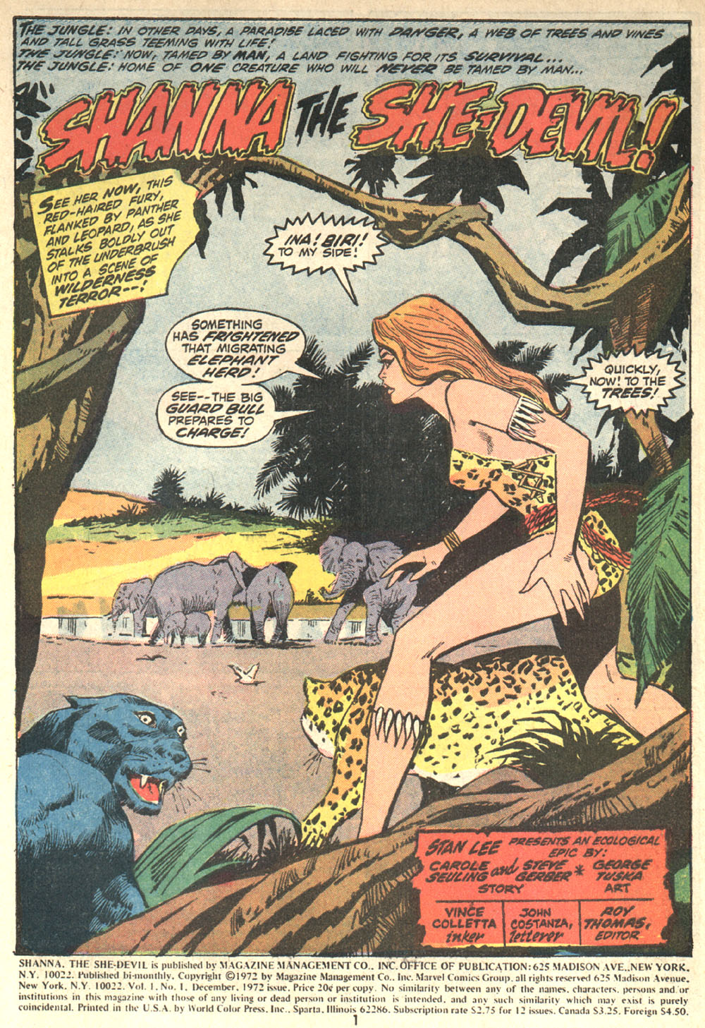 Read online Shanna, the She-Devil (1972) comic -  Issue #1 - 2