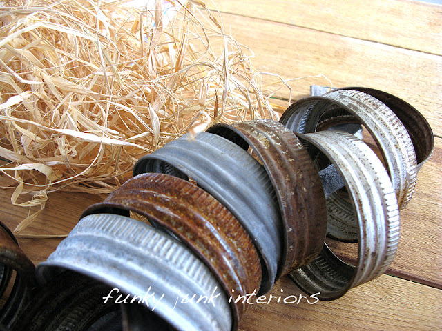 How to make canning jar rim and vintage tap handle Christmas ornaments.