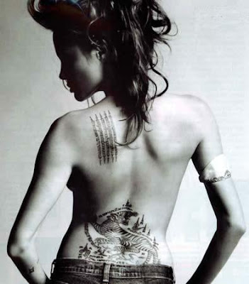 angelina jolie tattoos wanted. Miss Jolie-Pitt#39;s sexy