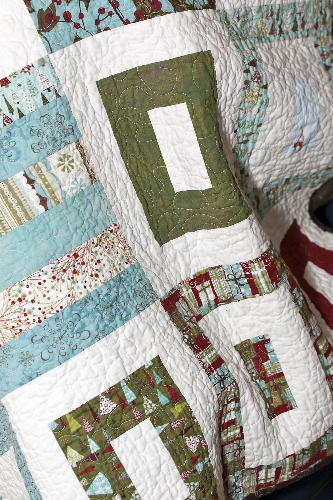 My Three Sons {and a very busy Girl} {Filled} a finished quilt