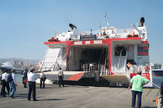Getting on the ferry