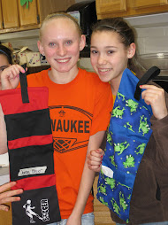 Jordan and Abbey showing off locker caddies