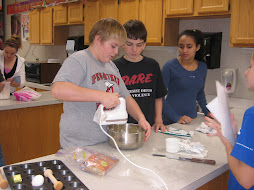 Jacob making pecan tassies