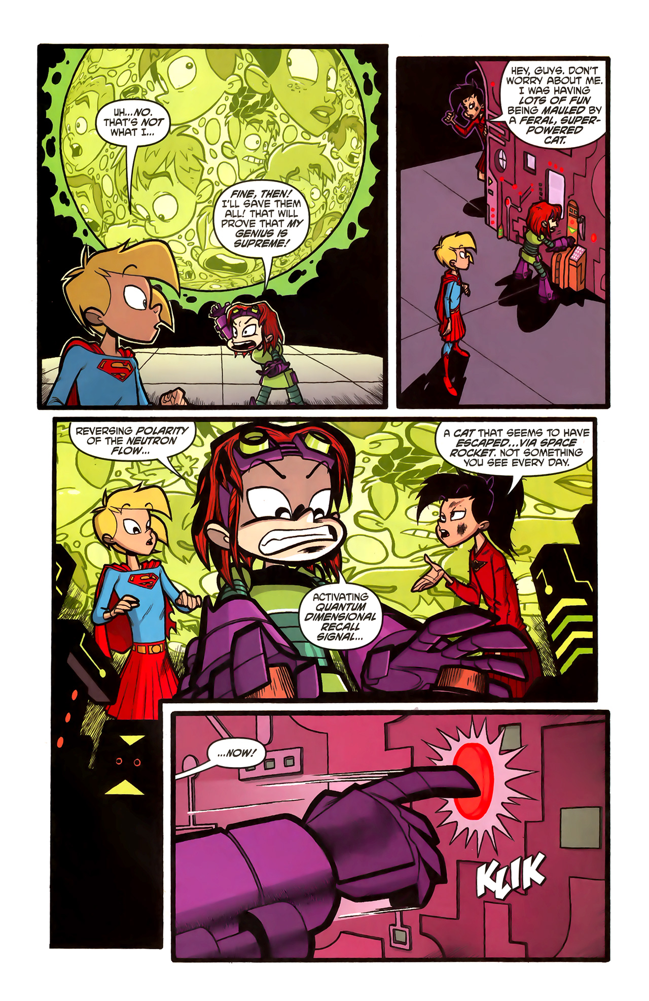 Read online Supergirl: Cosmic Adventures in the 8th Grade comic -  Issue #4 - 17