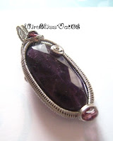 wire woven pendant wire woven faceted amethyst pendant