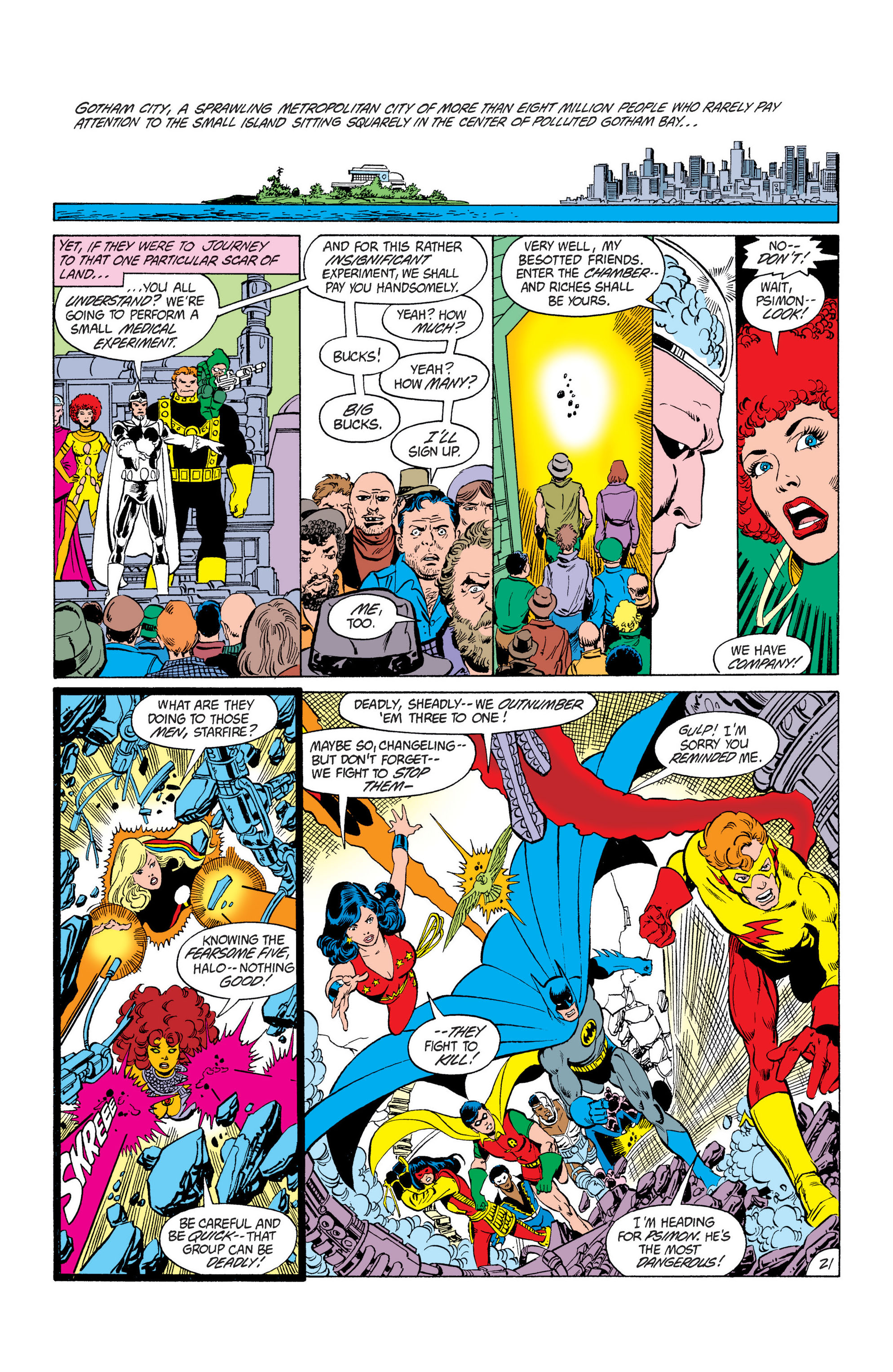 Read online The New Teen Titans (1980) comic -  Issue #37 - 22