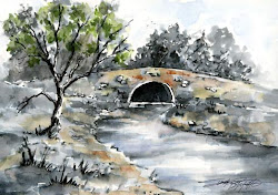 ink pen wash watercolor landscape sketching paintings sbwatercolors touch painting drawings techniques watercolors water sketch watercolours susan paintingvalley