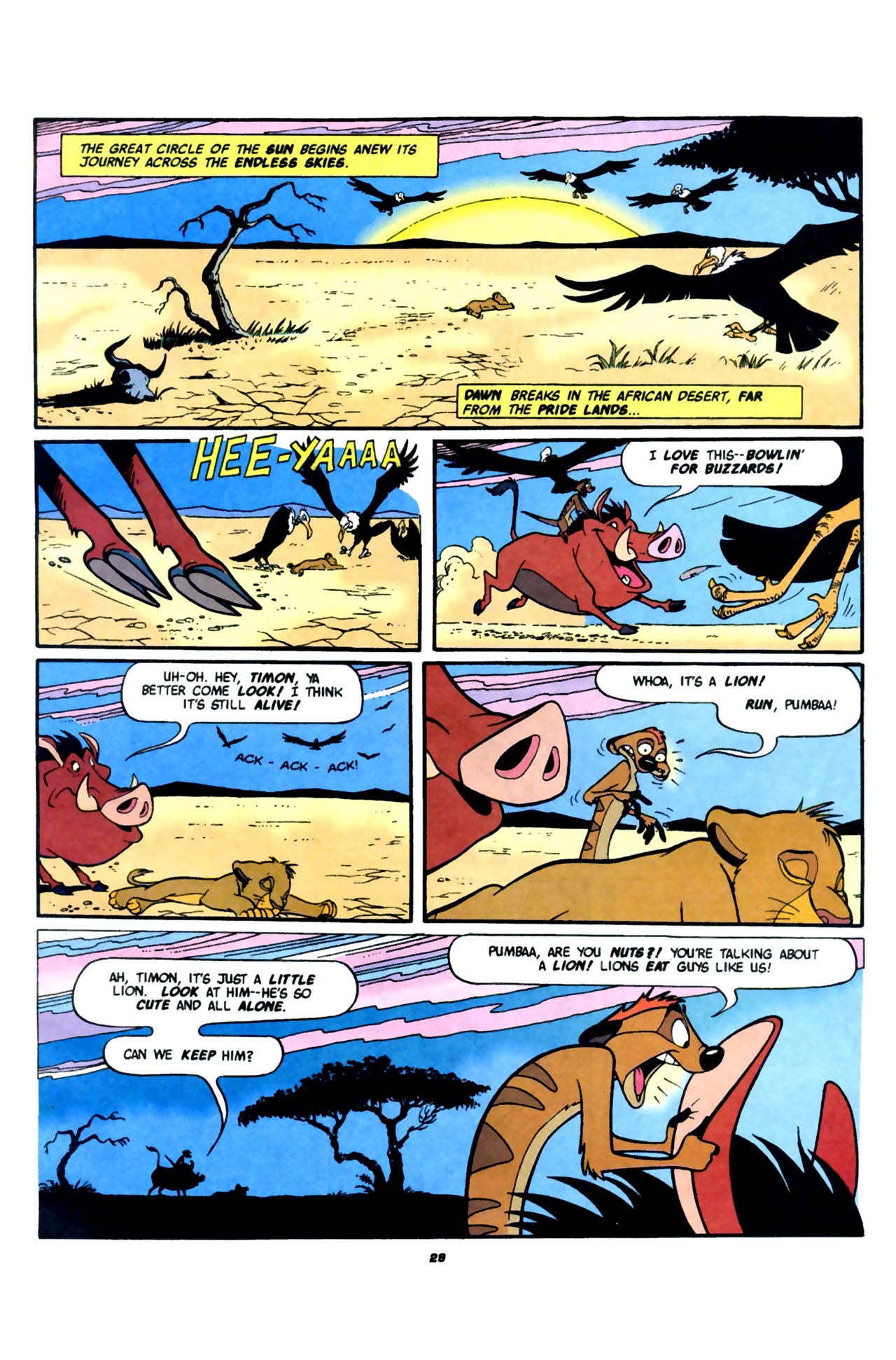 Read online Disney's The Lion King comic -  Issue #1 - 31