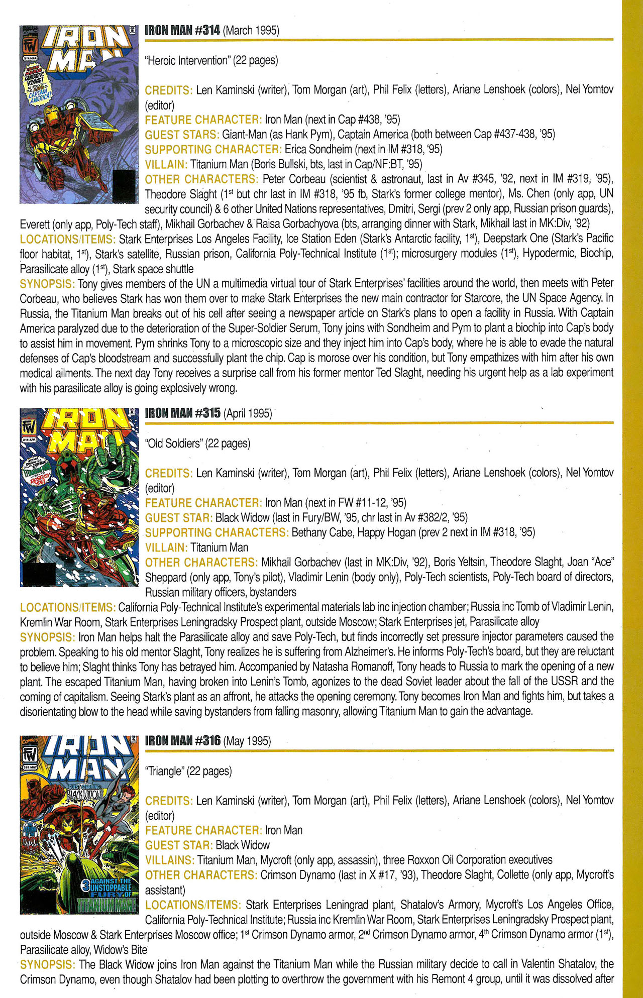 Read online Official Index to the Marvel Universe comic -  Issue #9 - 31