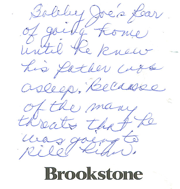 Mary's Fearful Note