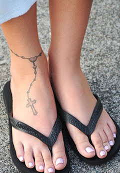 cross and rosary tattoo pictures