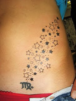 hip star tattoo design for girls