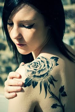 black rose tattoo for girls