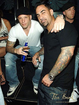 Ami James and Chris Nunez in Bank Nightclub. Posted by tattoo art at 4:26 AM