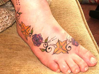 star foot tattoo images