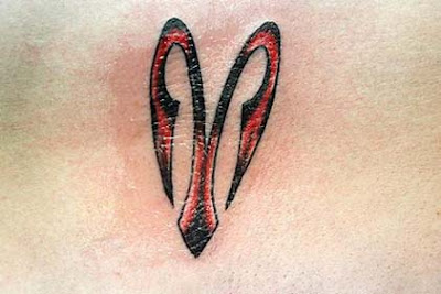 Picture of Aries Tribal Tattoo