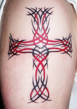 tribal cross tattoo design images