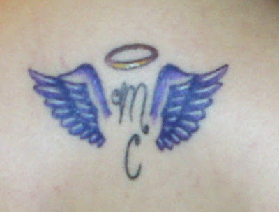miley cyrus angel tattoo design