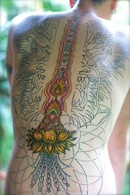 Japanese lotus flower tattoo