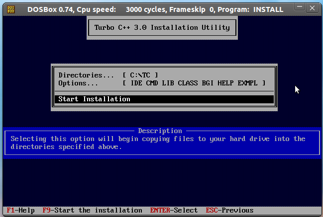 Install Borland Turbo C++ in Ubuntu | hel2link