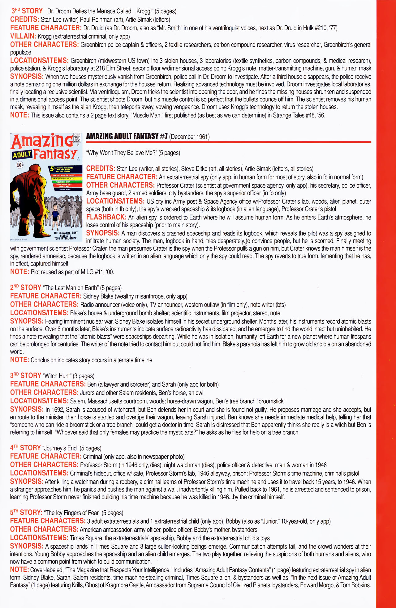 Read online Official Index to the Marvel Universe comic -  Issue #14 - 23