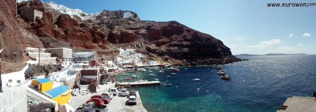Ammoudi es un pueblo costero de Santorini