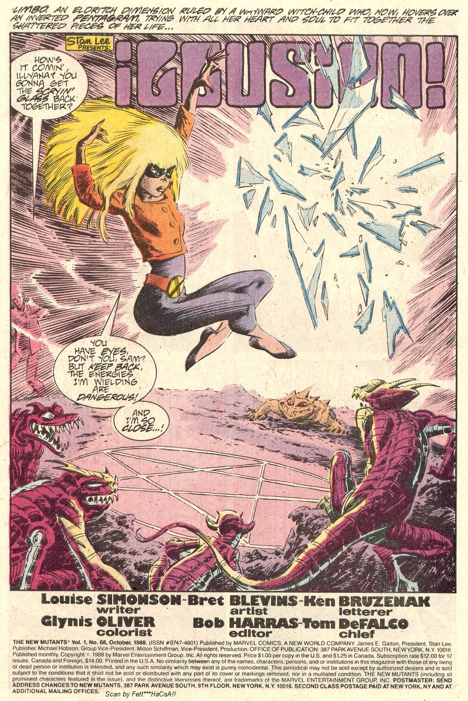 Read online The New Mutants comic -  Issue #68 - 2