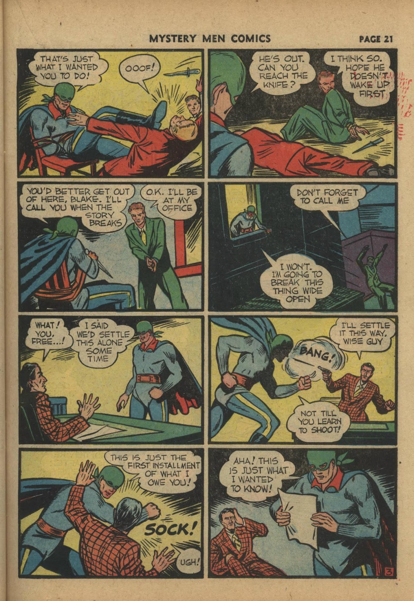 Read online Mystery Men Comics comic -  Issue #19 - 23