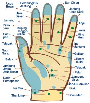 Overcome some diseases with PRESSURE REFLECTION POINT 