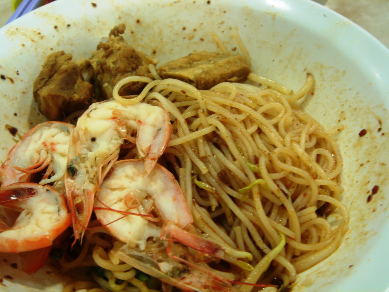 Eating and Loving Singapore Food Whitley Road Big Prawn Noodles Old